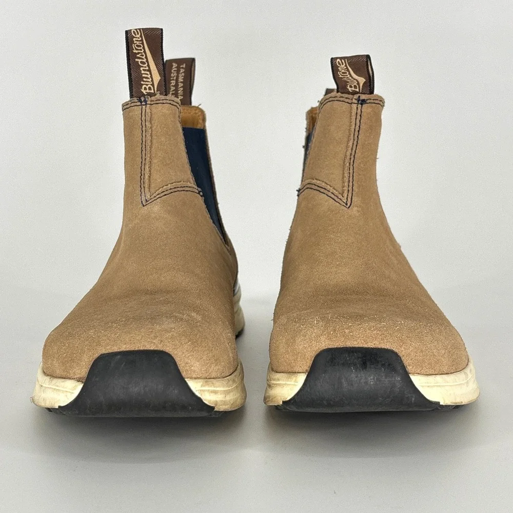 Blundstone 2146 Elastic Sided Active Boot Sand/Navy Women Size 6.5 US 9.5 Suede